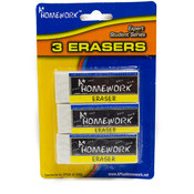 3 Pack Erasers