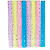 Plastic 12" Rulers - 12 pcs boxed