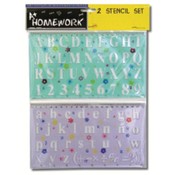 Stencil Set - Alphabet + numbers
