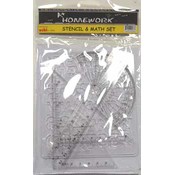 Stencil and Math Set - 6 piece asst.tools(Case of 48)