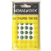 Thumb Tacks - Green - 40 count(Case of 48)