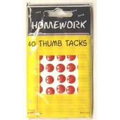 Thumb Tacks - Red - 40 count(Case of 48)