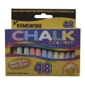 Chalk - Assorted Colors - 3" Sticks-48 Count.