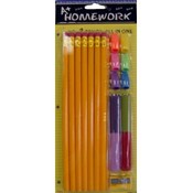 "All In One" Pencil,Cap erasers,Grips,Sharpener