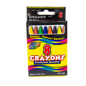 Crayons - assorted colors - 8 pack