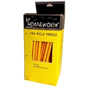 Pencils - 144 count boxed - No.2 lead.