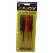 Fluorescent Gel Pens - 5 pack -5 Asst. colors