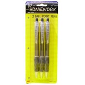 Retractable ball point pens - 3 pack