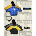 Boy's Down Filled Contrast Color Bubble Jacket