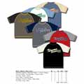 Mens Raglon Mesh Sleeve Graphic Sport Short Sleeve