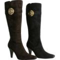 Womens  Knee Hi  Boot Shoe With Medallion