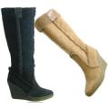 Womens Leather Lined Sherling Boots 2 Colors