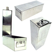 Oversized 12 inch Metal Storage Lock Box with Hand