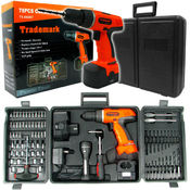 78 Pc 18 Volt Cordless Drill Set many extras