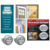 Sound Sensor Spotlights - Set of two lights