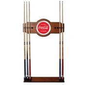 Coca Cola Vintage 2 piece Wood and Mirror Wall Cue