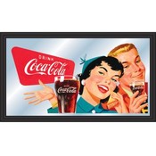 Coca-Cola Vintage Mirror Horizontal Couple Enjoyin