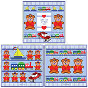 Boys Love Toys 3pc Canvas Set by Grace Riley-Ready