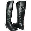 Ladies Fashionable Knee High Boots - Black