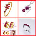 18KGP Lab Created Ruby Jewelry