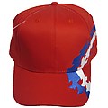Caps Cotton Red / Royal / White Embroidered