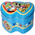 Mickey &amp; Gang Double Heart Tin Bank
