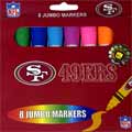NFL 49ers 8 Pack Jumbo Markers