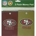 NFL 49ers 2 Pack Memo Pad