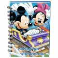 Mickey &amp; Minnie Hard Cover Spiral Notebook