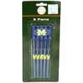 NCAA University of Michigan 5 Pack Stick Pens