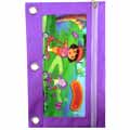 Dora 3 Ring Pencil Pouch with Zipper