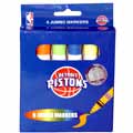 NBA Detroit Pistons 6 Pack Jumbo Markers