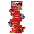 Dora 4 Pack Poly Snap Clip Hair Accessory