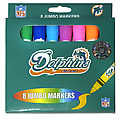 NFL Dolphins 8 Pack Jumbo Markers