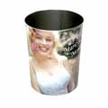 Marilyn Monroe Tin Trash Can
