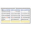 QuickNotes Horizontal Three-Months-per-Page Wall