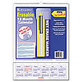 Laminated/Erasable Ruled Daily Blocks Monthly Wall