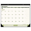Recycled Monthly Two-Color Desk Pad Calendar 12 M