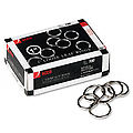 Metal Book Rings 1" Diameter 100 Rings/Box