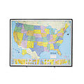Heritage Color Laminated U.S. Political Map Dry