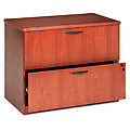 Basyx Cherry Hardwood Veneer 2-Drawer Lateral File