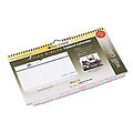 Pink Ribbon Tabbed Monthly Wall Calendar 11 x 8-1