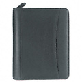 Nappa Leather Ring Bound Organizer w/Zipper 5-1/2