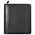 Nappa Leather Ring Bound Organizer w/Zipper 8-1/2