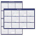 Poster Style Reversible/Erasable Yearly Wall Calen