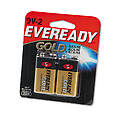 Gold Alkaline Batteries 9V 2 Batteries/Pack