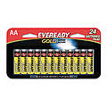 Gold Alkaline Batteries AA 24 Batteries/Pack