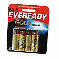Gold Alkaline Batteries AA 8 Batteries/Pack