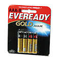 Gold Alkaline Batteries AAA 8 Batteries/Pack