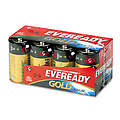 Gold Alkaline Batteries D 8 Batteries/Pack
